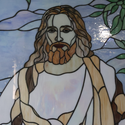 Tranh kính hoa đồng Chungglass – hình Chúa Jesus, avatar